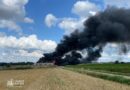 Important incendie dans un hangar à bois de Chastre